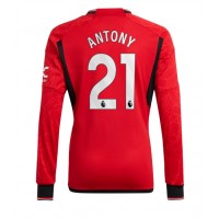 Manchester United Antony #21 Replica Home Shirt 2023-24 Long Sleeve